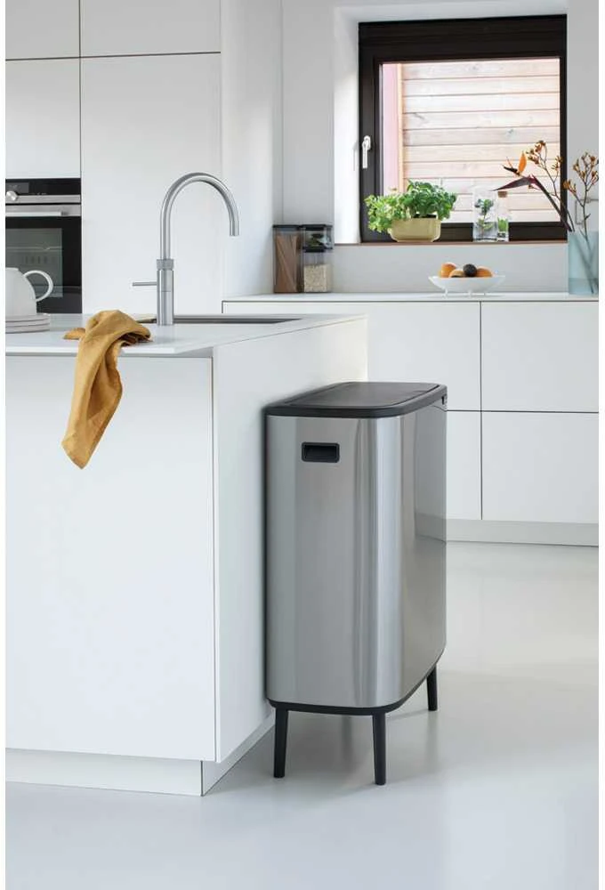 Brabantia Šiukšliadėžė Bo Touch Bin Hi atidaroma ranka, 2x30 L