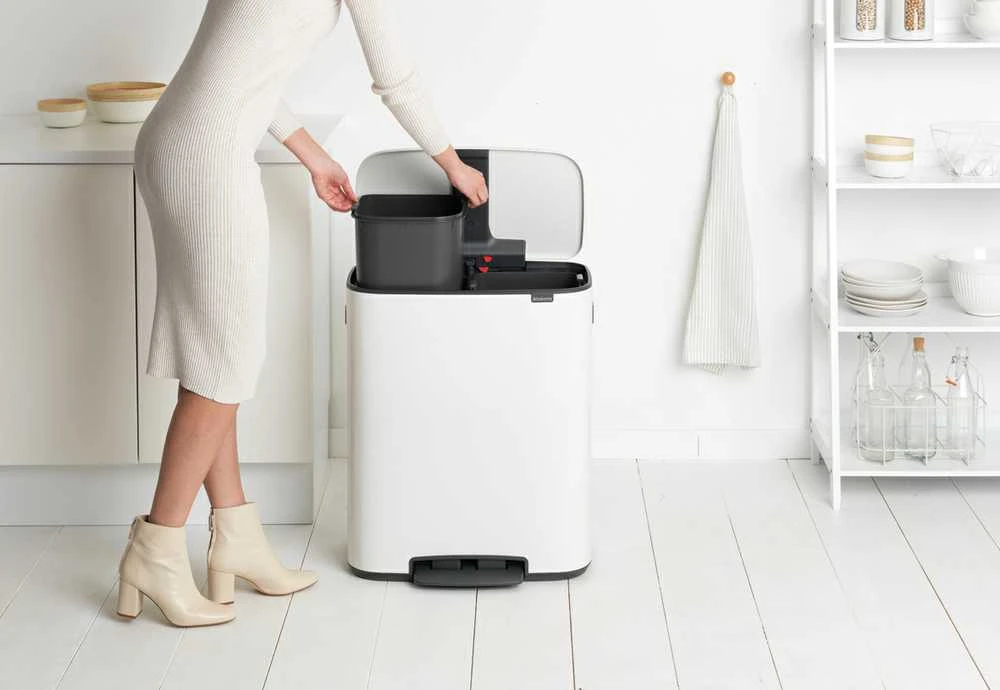 Brabantia Šiukšlių dėžė Bo 2 x 30 L