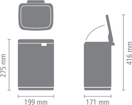 Brabantia Šiukšlių dėžė, Bo 4 L