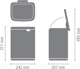 Brabantia Šiukšlių dėžė, Bo 7 L