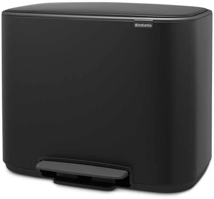 Brabantia Šiukšlių dėžė su pedalu, Bo 3x11L - Platinum