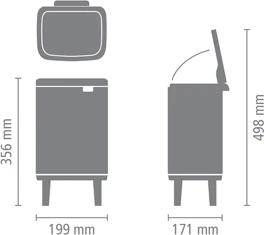 Brabantia Šiukšlių dėžė, Bo Hi 4L