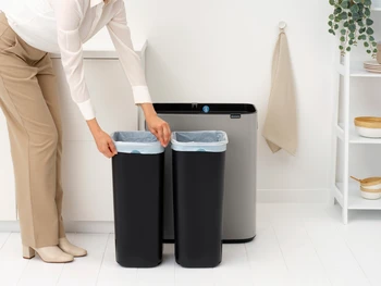 Brabantia Šiukšlių dėžė Bo Touch Bin atidaroma ranka, 2x30 L