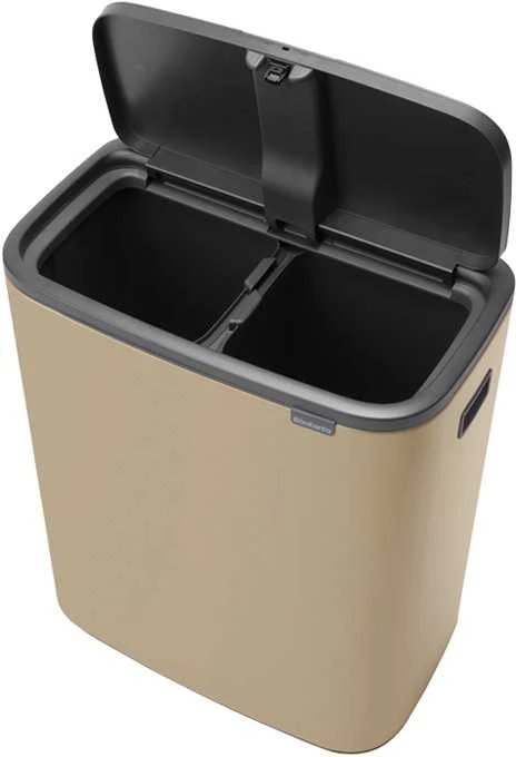Brabantia Šiukšlių dėžė Bo Touch Bin atidaroma ranka, 2x30 L