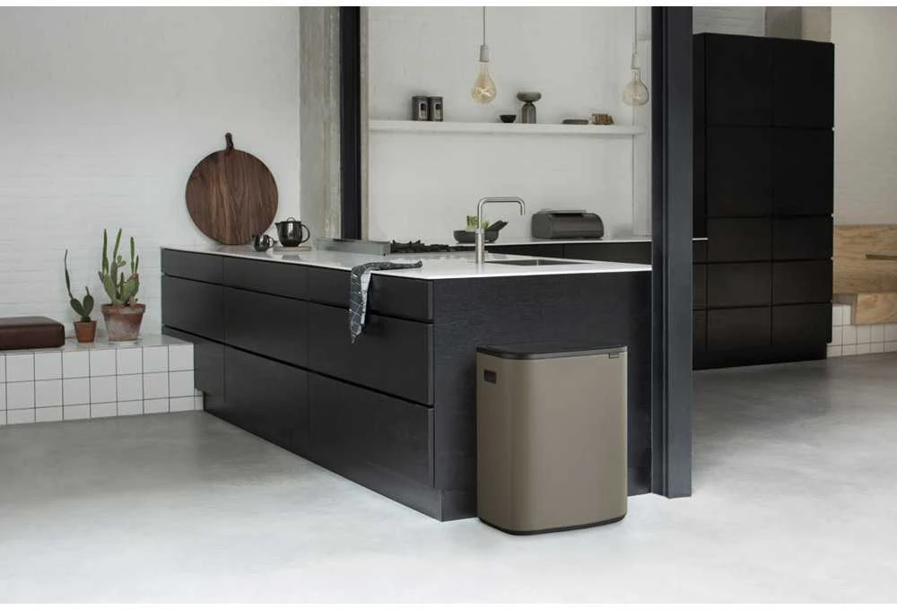 Brabantia Šiukšlių dėžė Bo Touch Bin atidaroma ranka, 2x30 L