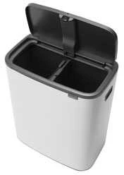 Brabantia Šiukšlių dėžė Bo Touch Bin atidaroma ranka, 2x30 L