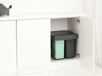 Brabantia šiukšlių dėžė, montuojama, Sort &amp; Go 10+10+20L