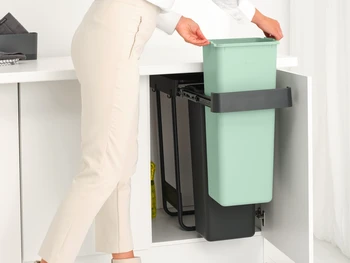 Brabantia šiukšlių dėžė, montuojama, Sort &amp; Go 2 x 30L