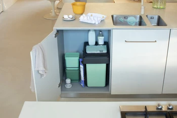 Aptel Brabantia šiukšlių dėžė, montuojama, Sort &amp; Go 2 x 15L