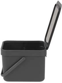 Brabantia Šiukšlių dėžė Sort &amp; Go rūšiavimui, 6 L (įvairių spalvų)
