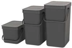 Brabantia Šiukšlių dėžė Sort &amp; Go rūšiavimui, 6 L (įvairių spalvų)