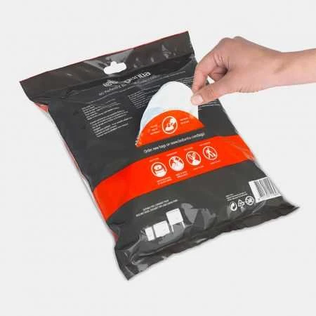 Brabantia atkritumu tvertnes ieliktņi J, 23l, 40 maisi rullītī, balts