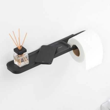 Brabantia Tualetinio popieriaus laikiklis su lentynėle MindSet