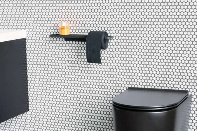 Brabantia Tualetinio popieriaus laikiklis su lentynėle MindSet