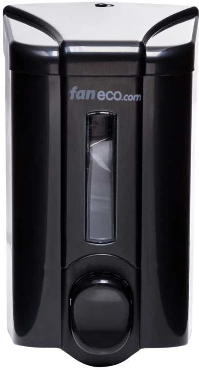 Skysto muilo dozatorius, 0,5 l ECO (juodas), Faneco