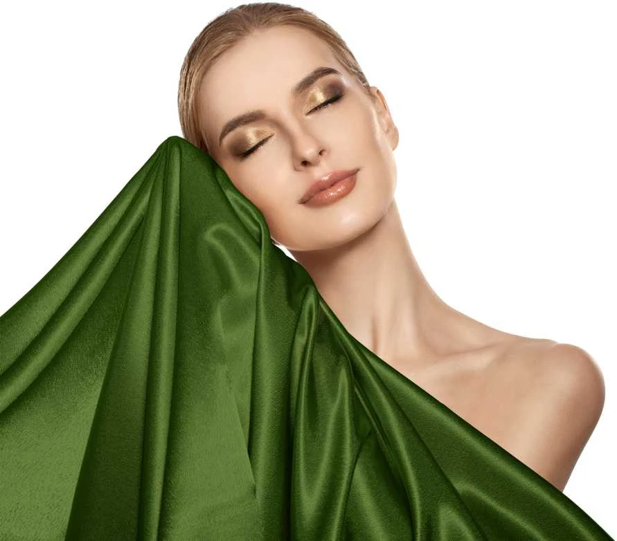 Dirbtinio šilko pagalvės užvalkalas Sleeptime Beauty Skin Care žalios spalvos 60×70 cm