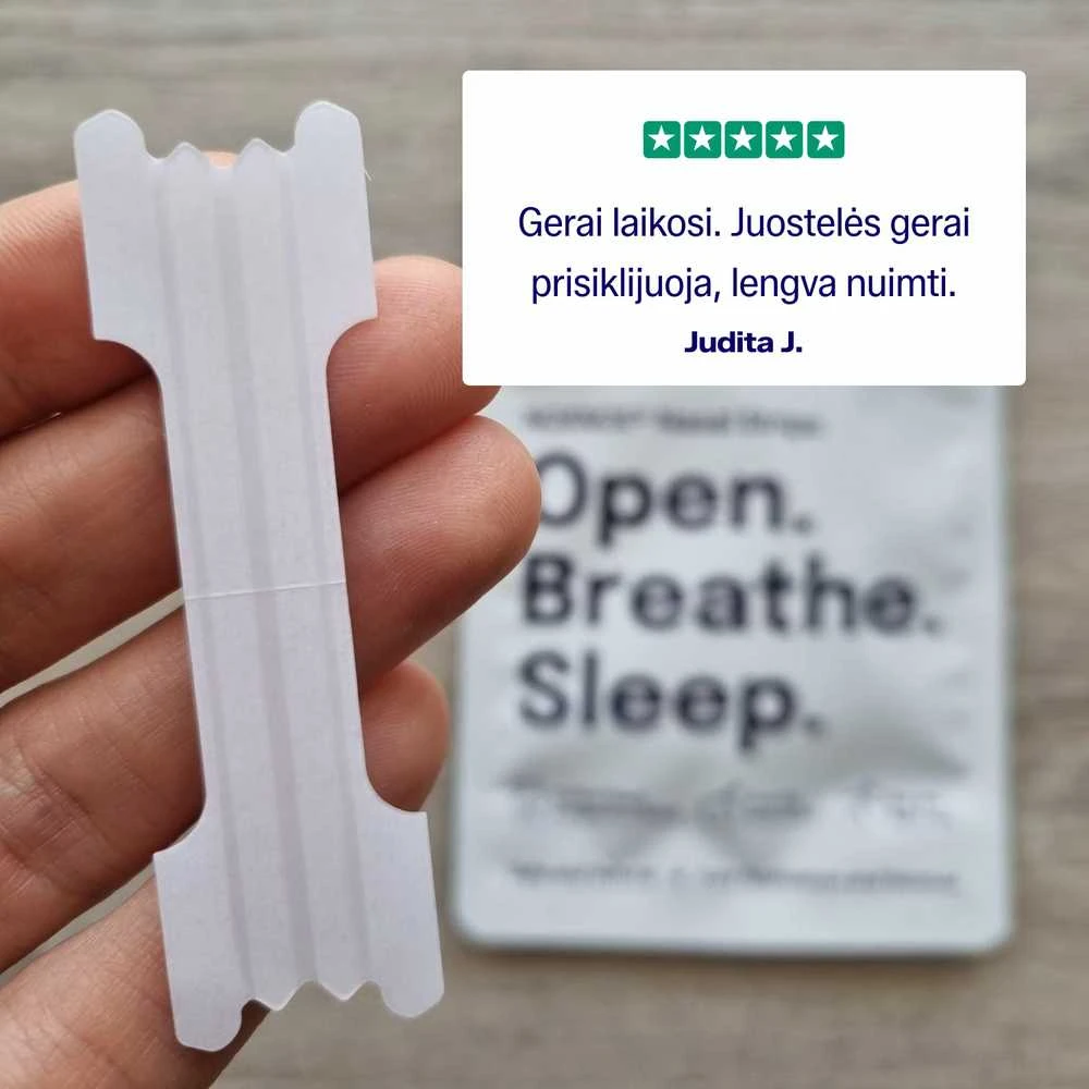 Nosies juostelės NOXNOX® – nuo knarkimo, lengvam kvėpavimui ir sportui, 30 vnt. pakuotėje