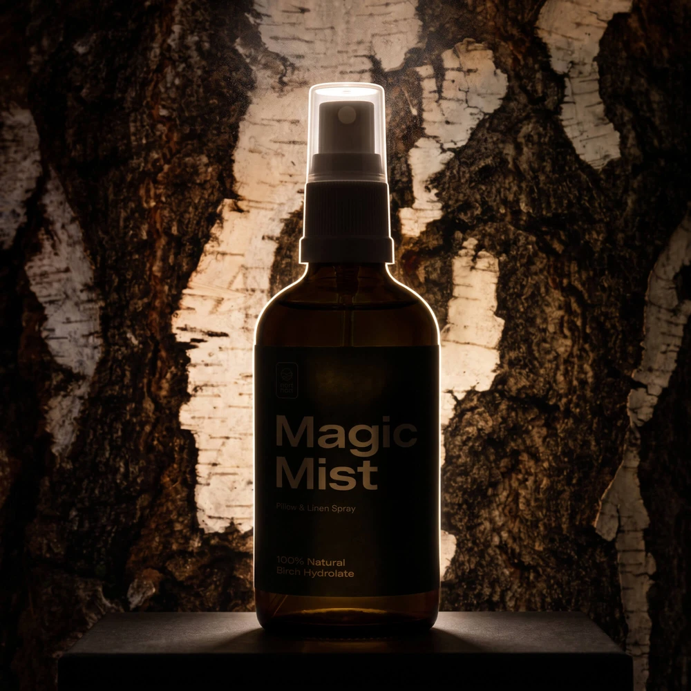 Noxnox Natūralus beržų purškalas patalynei – 100% beržų hidrolatas "Magic Mist "