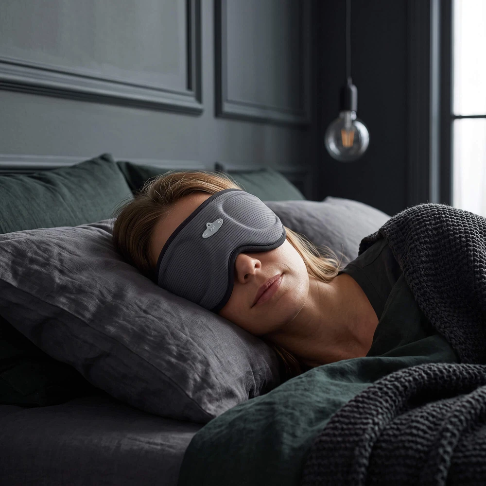 Noxnox Miego kaukė su integruotomis Bluetooth ausinėmis