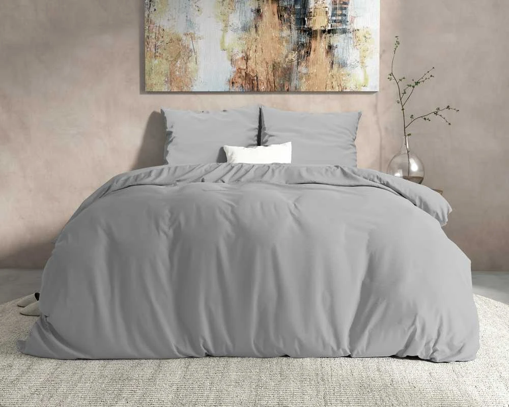 Patalynės komplektas Flanelinė patalynė Dreamhouse pilkos spalvos 200×220 cm, su 2 pagalvių užvalkalais