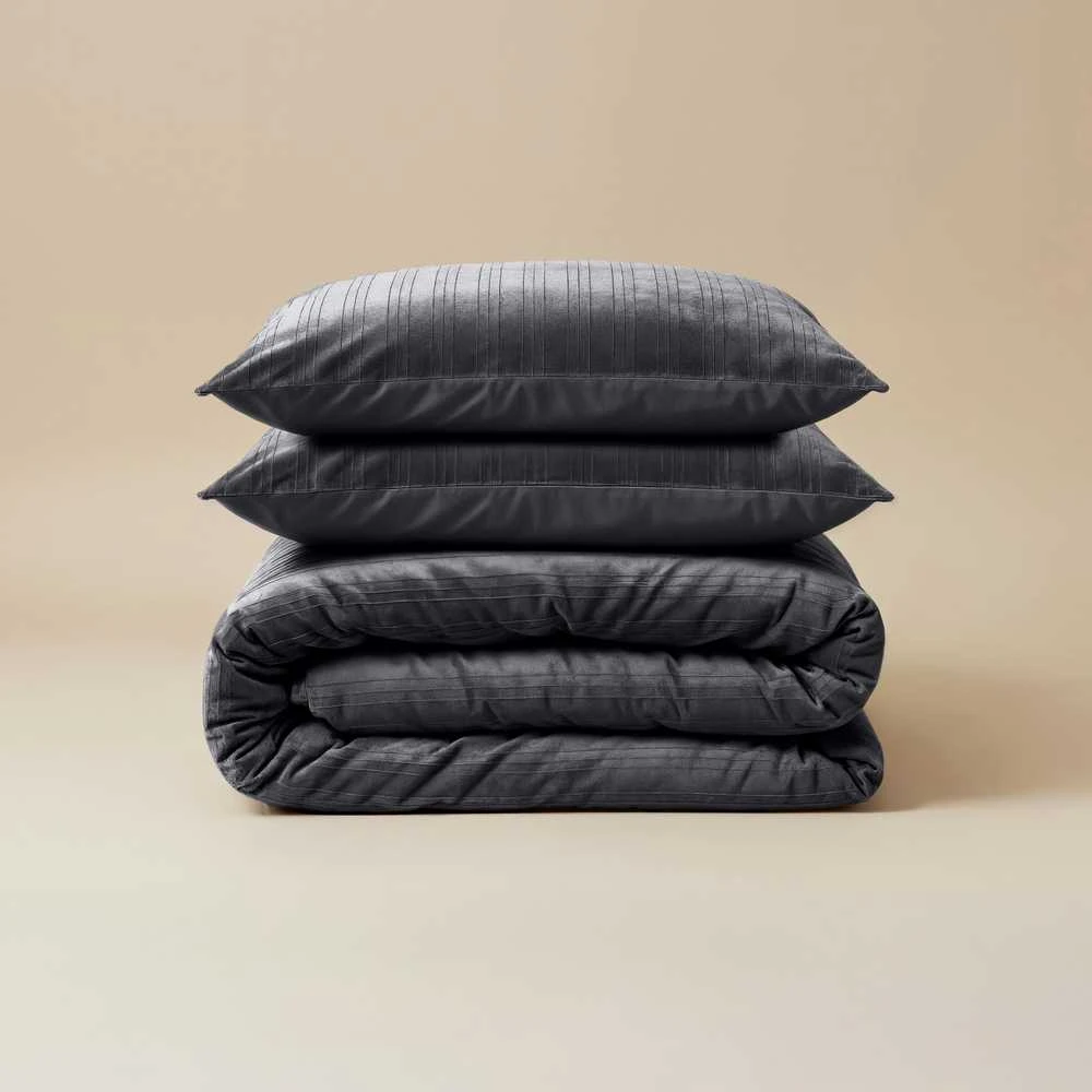 Patalynės komplektas Sleeptime Mikroperkalio patalynė Velvet Lining juoda 200x220