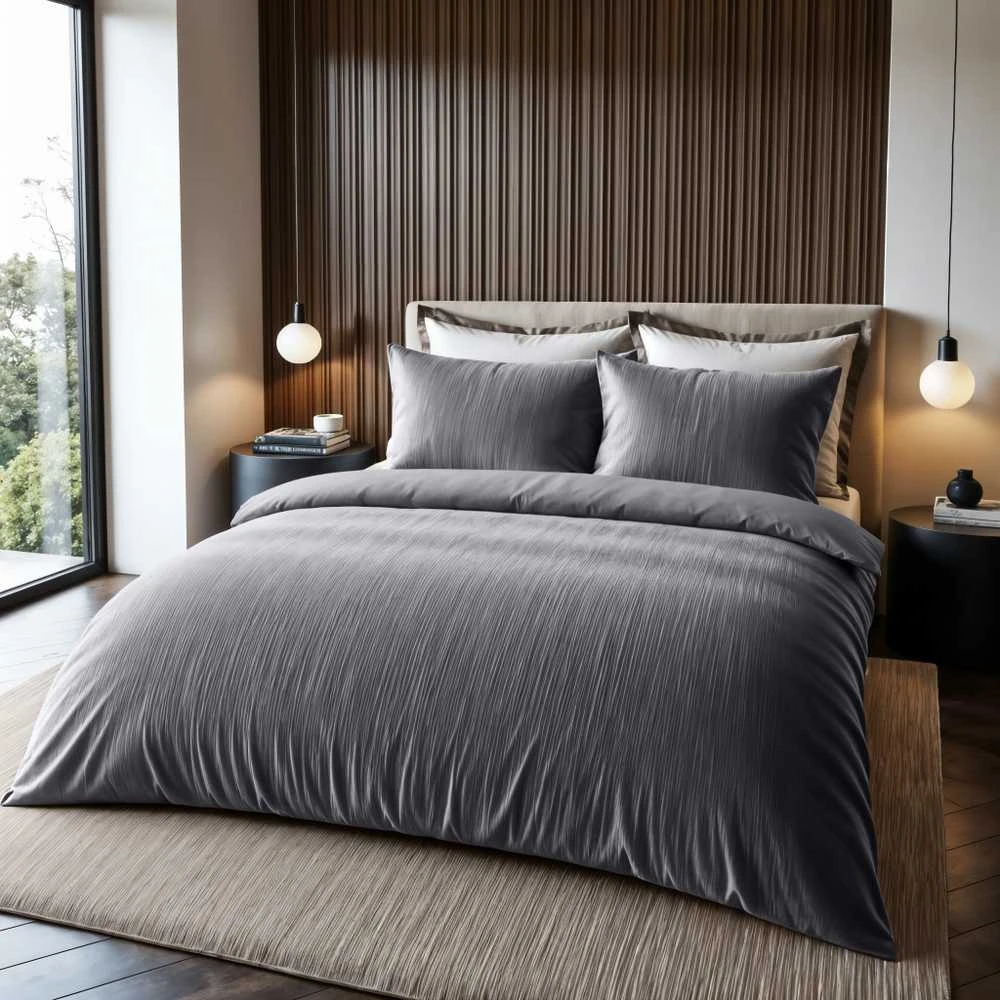 Patalynės komplektas Sleeptime Mikroperkalio patalynė Velvet Cartier antracito spalvos 200x220