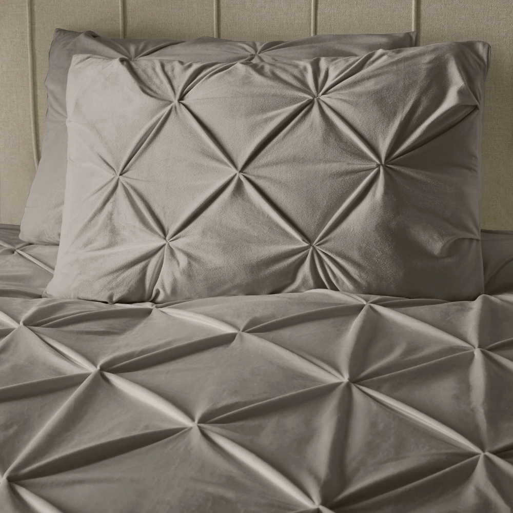 Patalynės komplektas Sleeptime Mikroperkalio patalynė Velvet Pintuck smėlio spalvos 200x220
