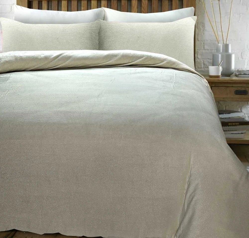 Patalynės komplektas Sleeptime Mikropluošto patalynė Glamour Deco Foil kreminės spalvos 200x220