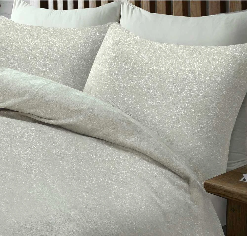 Patalynės komplektas Sleeptime Mikropluošto patalynė Glamour Deco Foil kreminės spalvos 140x200