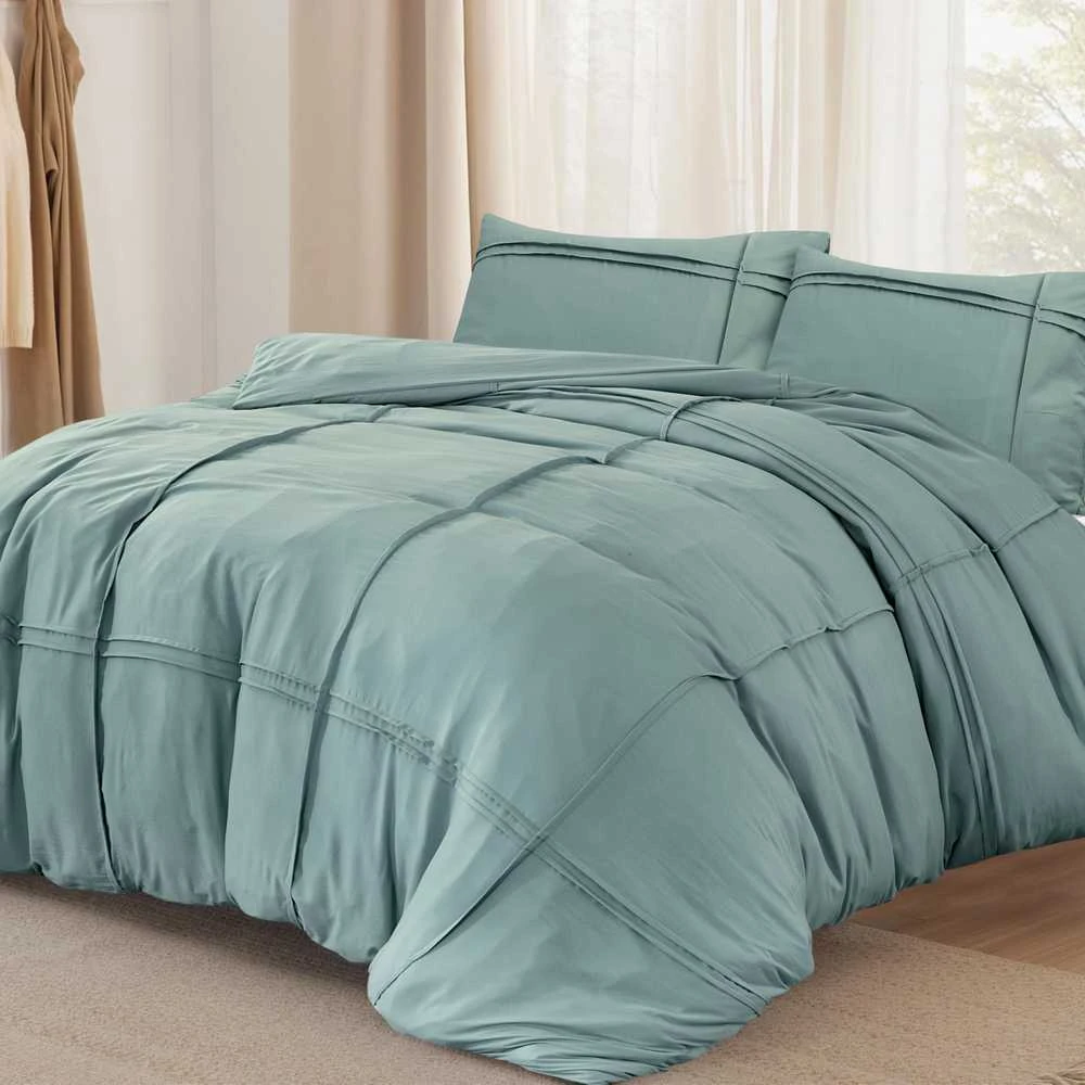 Patalynės komplektas Sleeptime Mikropluošto patalynė Washed Tufted žalia 140x200