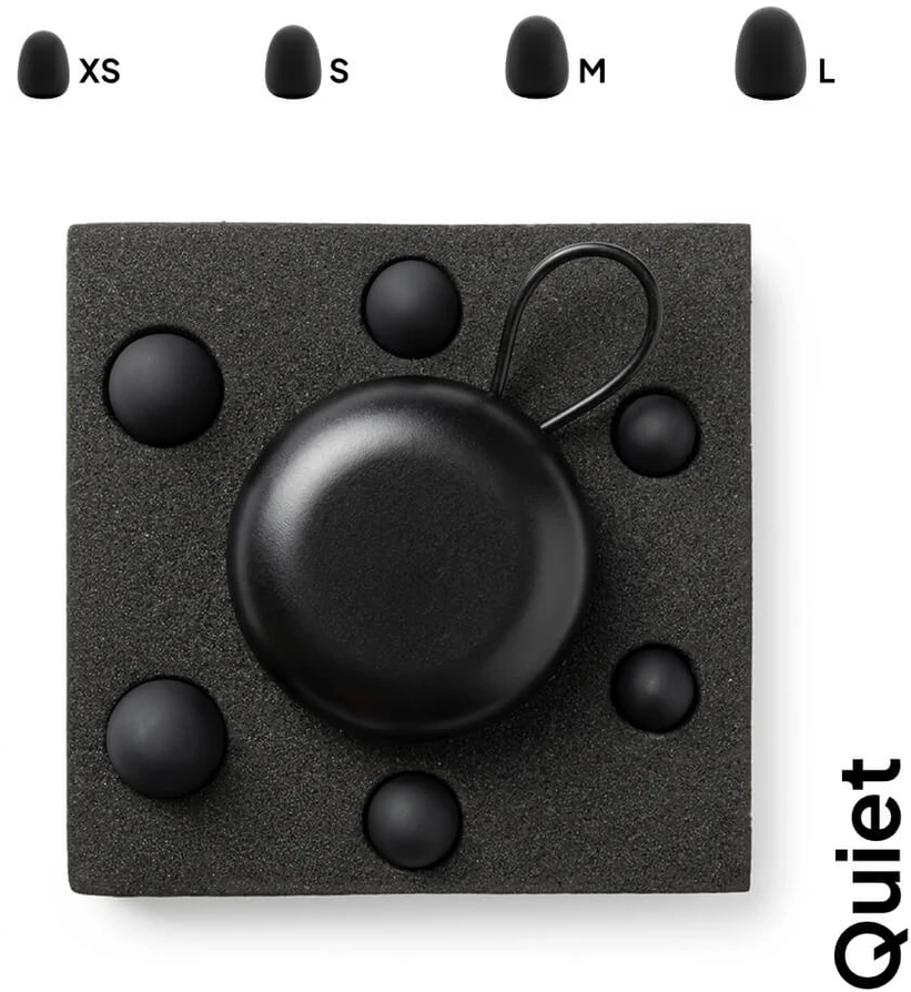 Quiet Silikoniniai ausų kištukai Soft – 25–28 dB, ergonomiška forma, CE sertifikuoti
