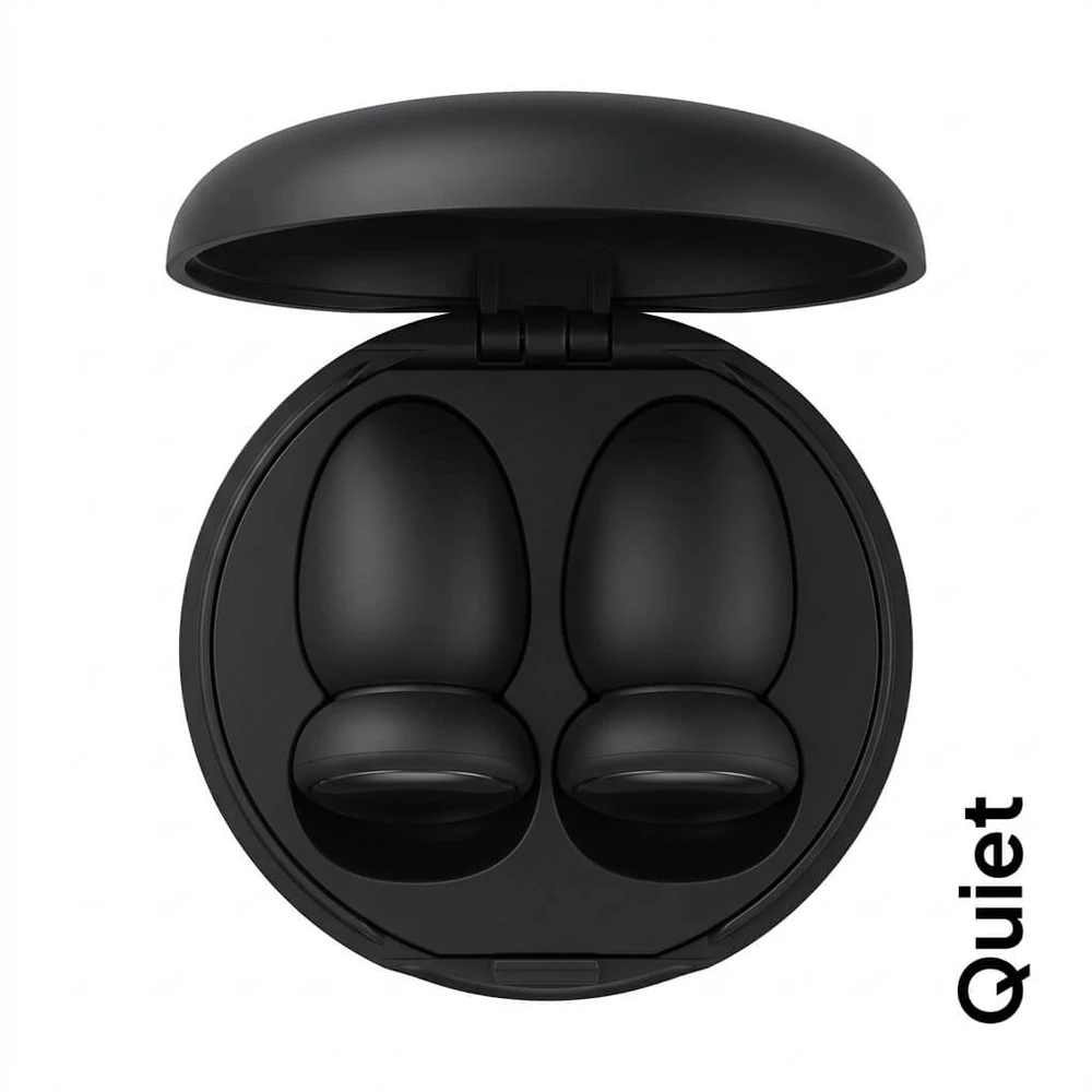 Quiet Silikoniniai ausų kištukai Soft – 25–28 dB, ergonomiška forma, CE sertifikuoti