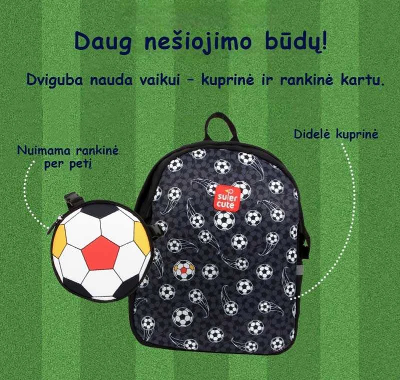 Kuprinė vaikui, futbolas