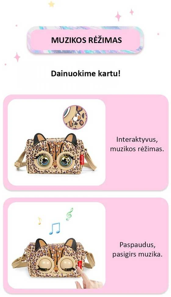 Mirksinti rankinė, kiškutis