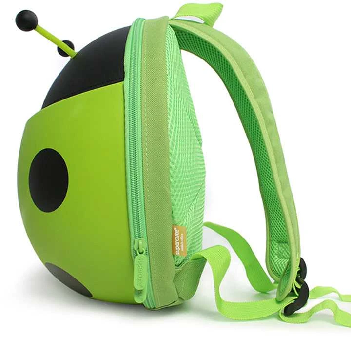 Vaikiška kuprinė boružėlė, žalia