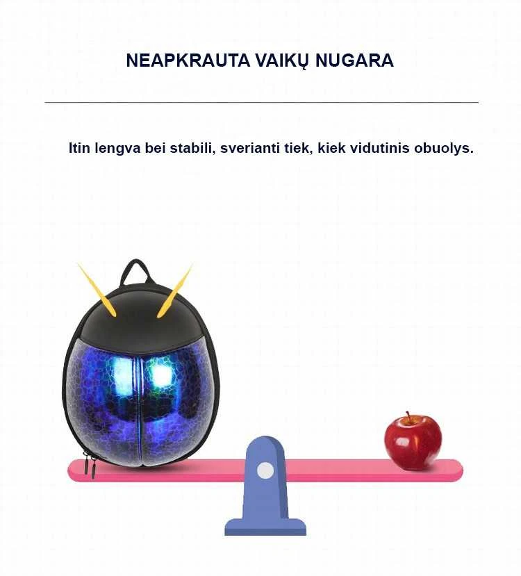Vaikiška kuprinė vabaliukas