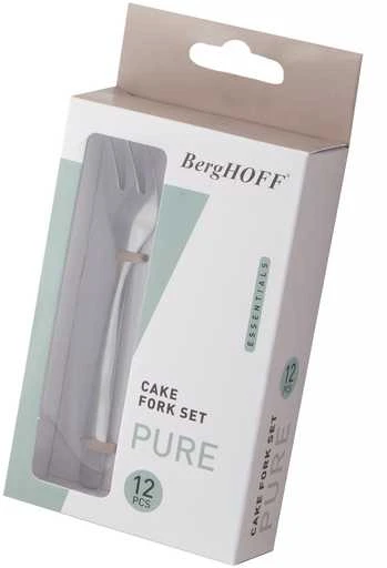 BergHOFF 12 dalių torto šakučių rinkinys - Pure serija su elegantišku Ralph Krämer dizainu