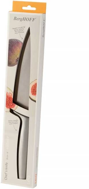 BergHOFF 20 cm šefo peilis - Legacy serija, nerūdijantis plienas su tuščiavidure rankena ir ergonomišku sukibimu