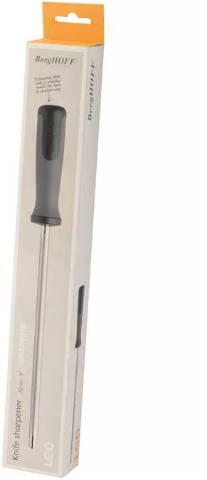 BergHOFF 22 cm peilių galąstuvas - Graphite serija su ergonomiška rankena ir patvariu plieno strypu galandinimui
