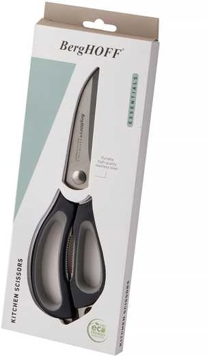 BergHOFF 22 cm virtuvinės žirklės - nerūdijančio plieno ašmenys su ergonomiškomis neslystančiomis rankenomis