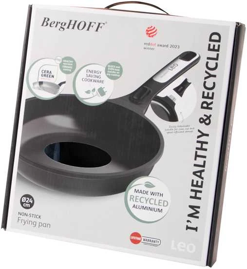 BergHOFF 24 cm keptuvė - Phantom serija su keramikinė nepridegančia danga ir nuimama rankena, tinkama orkaitei