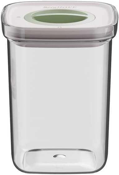 BergHOFF 5 dalių Smart Seal maisto indelių rinkinys - 2x 0,4 l, 2x 1 l, 1x 1,6 l, dėžutės su galimybe sukrauti