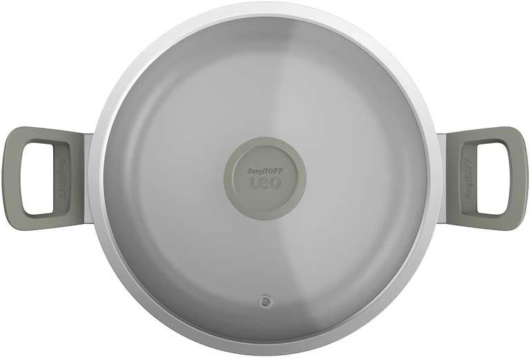 BergHOFF 6 dalių puodų rinkinys - Uqonic Downdraft serija su ryškiomis rankenomis ir stikliniais dangčiais
