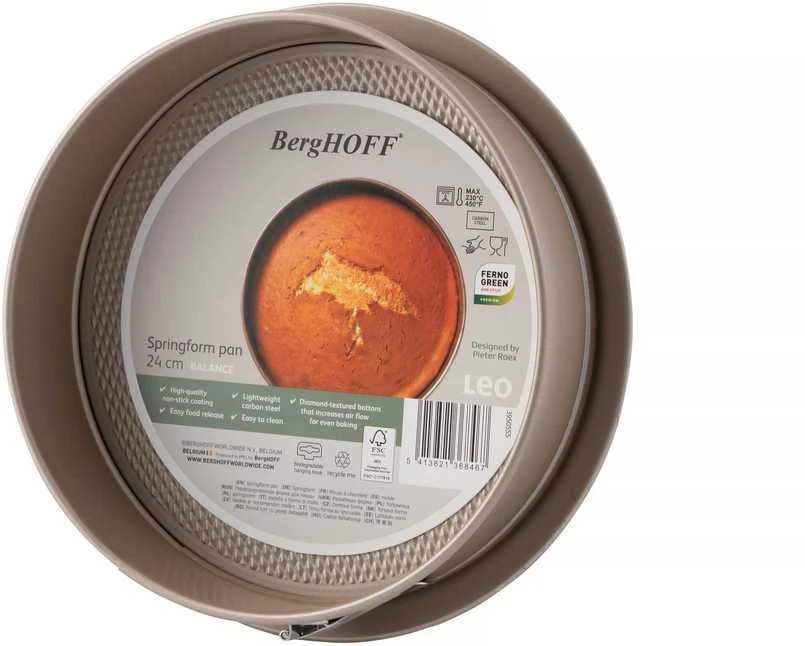 BergHOFF atsegama kepimo forma 23 cm - Balance serija su korio pagrindu ir sandariu užraktu