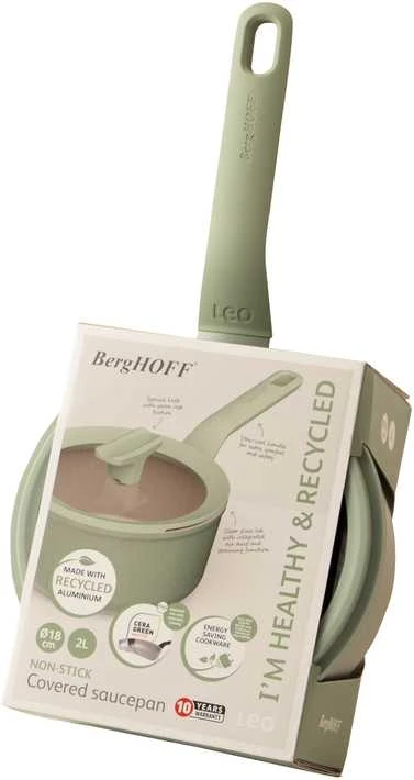 Puodas su dangteliu 18 cm 2L indukciniam mažam dujų balansui BergHOFF