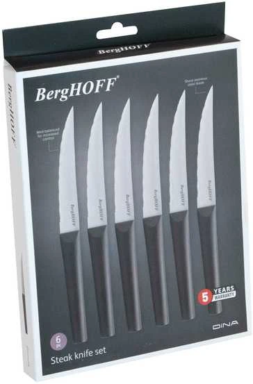 BergHOFF Matrix 6 dalių kepsnių peilių rinkinys