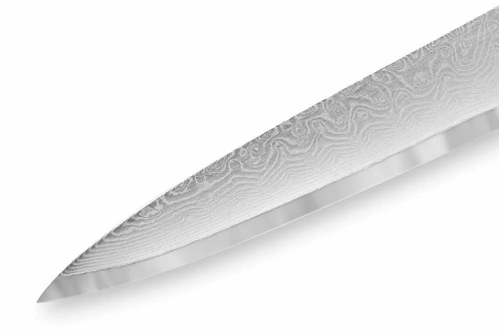 Samura DAMASCUS 67 universalus virtuvės pjaustymo peilis 7,7"/195 mm iš AUS 10 Damasko plieno 61 HRC (67 sluoksniai)