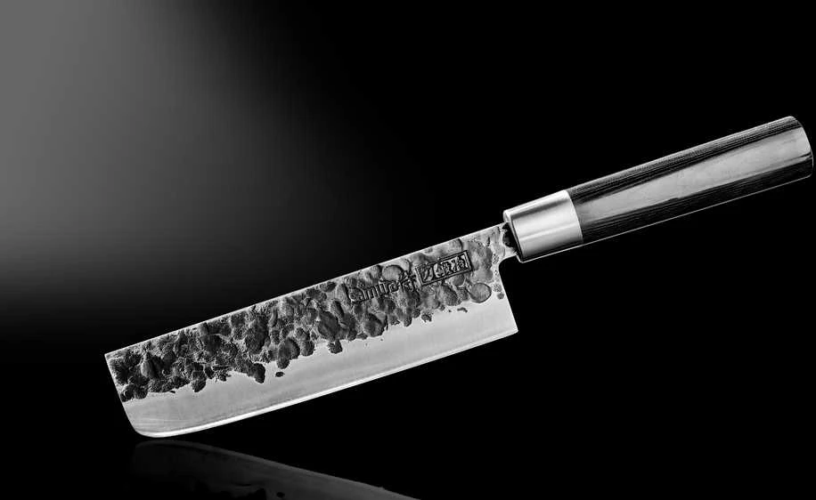 Samura BLACKSMITH universalus virtuvinis peilis Nakiri 6,6"/168mm iš AUS 10 Kaltas plienas 58 HRC