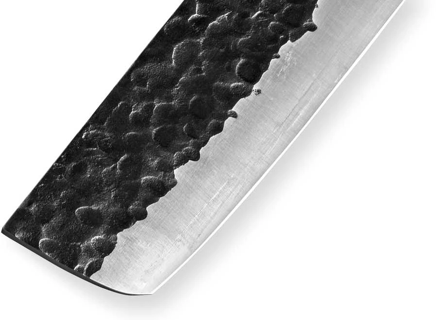Samura BLACKSMITH universalus virtuvinis peilis Nakiri 6,6"/168mm iš AUS 10 Kaltas plienas 58 HRC