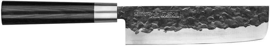 Samura BLACKSMITH universalus virtuvinis peilis Nakiri 6,6"/168mm iš AUS 10 Kaltas plienas 58 HRC